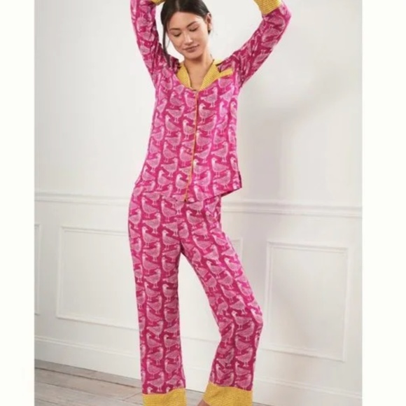 Almost NEW! Stay cozy with Jen Hewett x Anthropologie Birds of a Feather Pajama - Picture 3 of 13